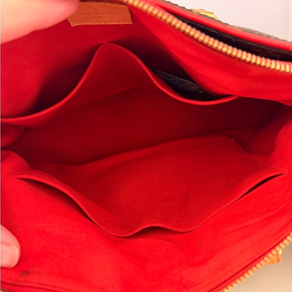 Louis Vuitton Monogram Canvas Satchel with Red Trim - Picture 6 of 11